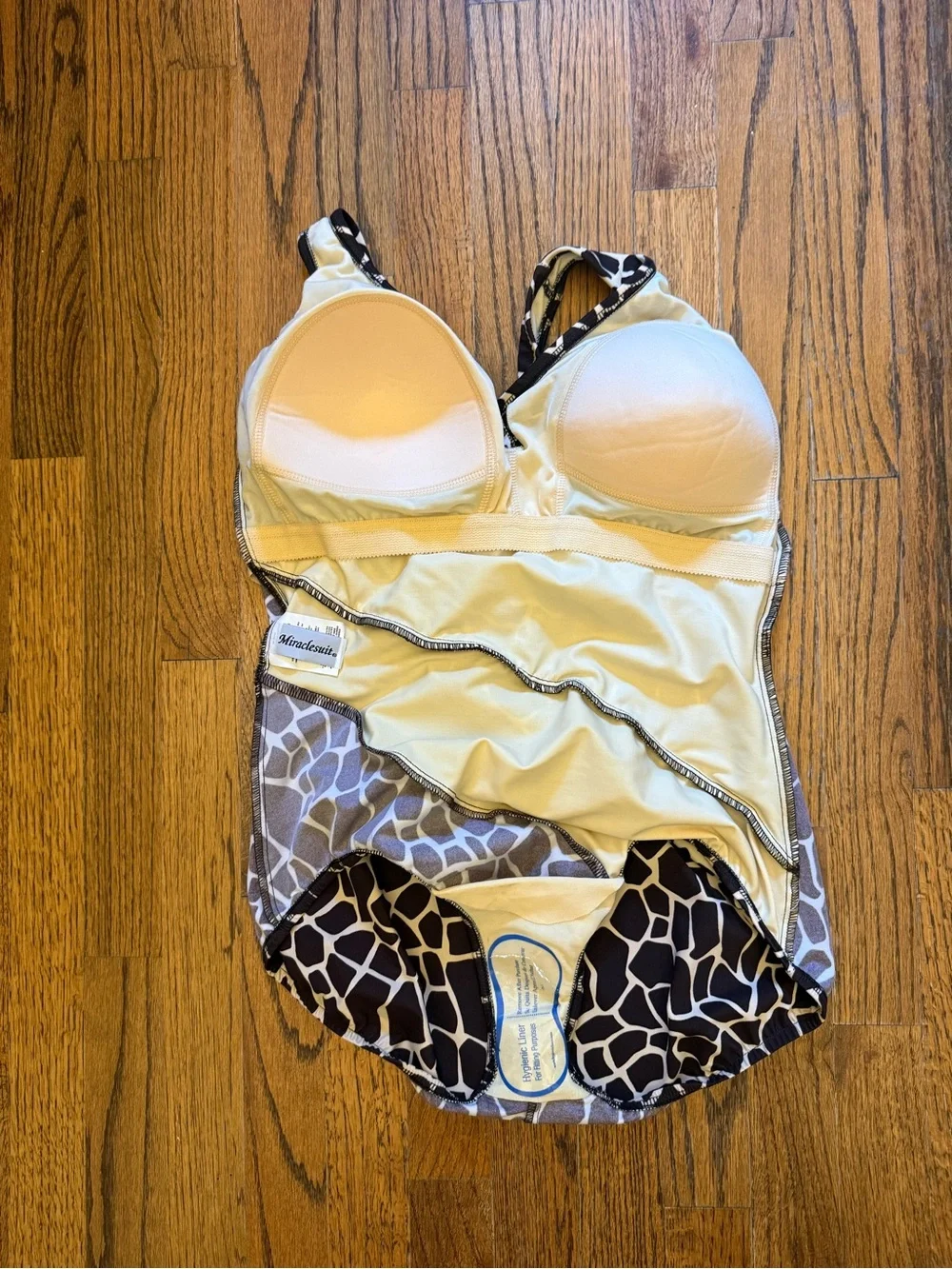 Miraclesuit Oceanus One Piece Swimsuit In Giraffe Brown 18W New